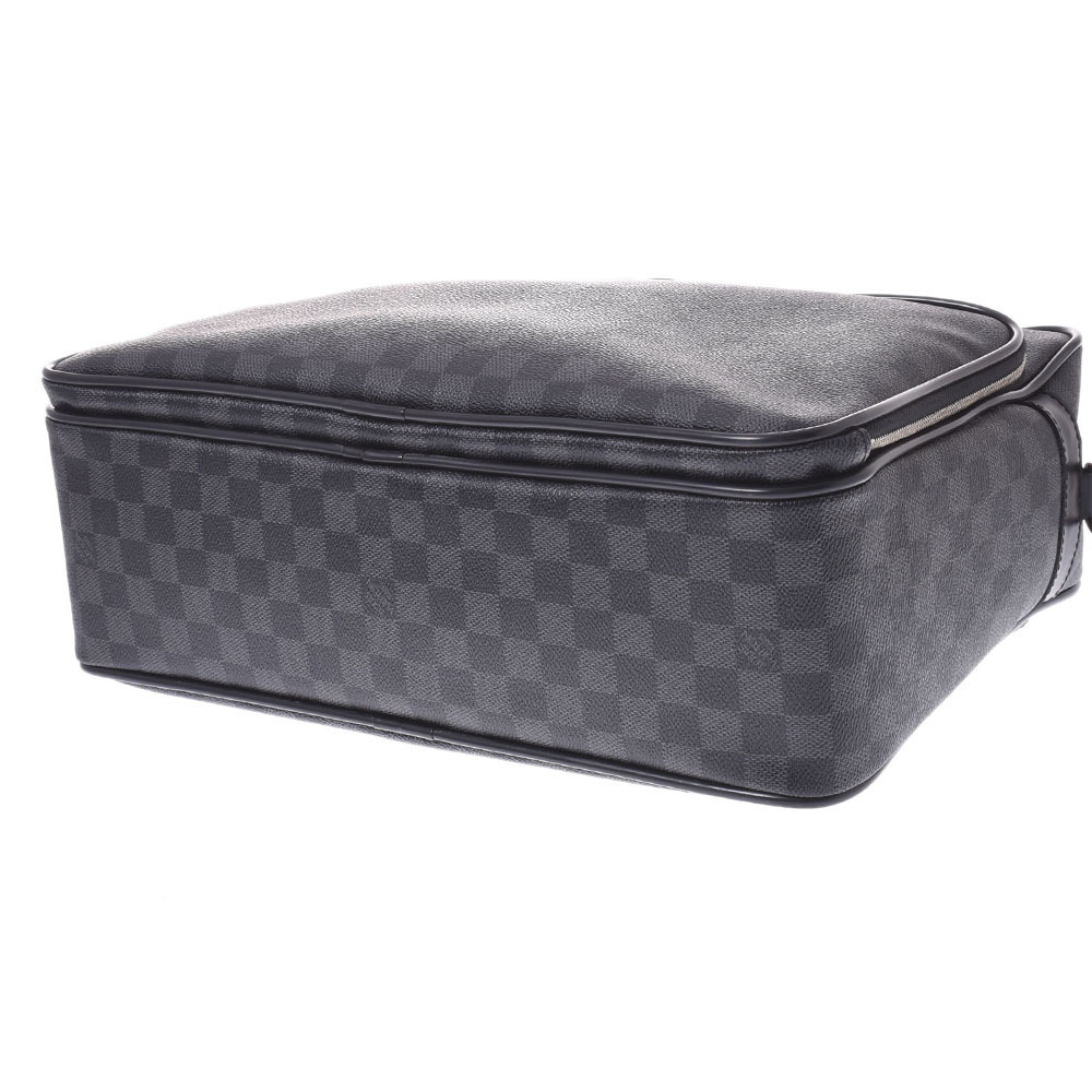 Louis Vuitton Graphite Gray Damier Black Business Ikar Canvas Bag - Picture 5 of 12